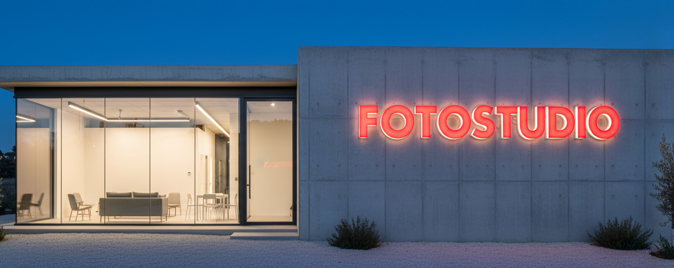 Lichtwerbung Fotostudio