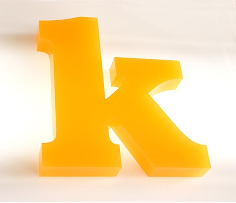 Große 3D-Buchstaben