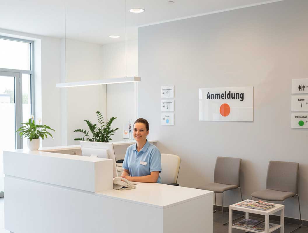 LED-Leuchtreklame 'anmeldung'