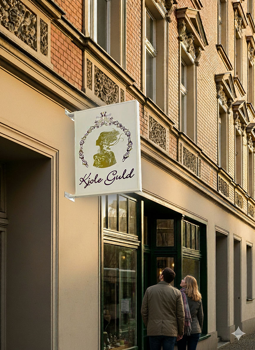 Aussteckschild Wandmontage