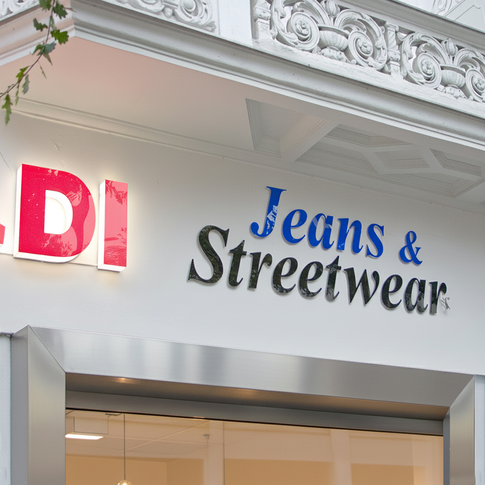 Acrylglas Einzelbuchstaben